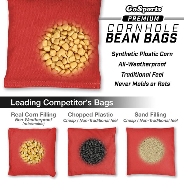 PlayCornhole.ca: Premium Cornhole Bags (4 set), Red